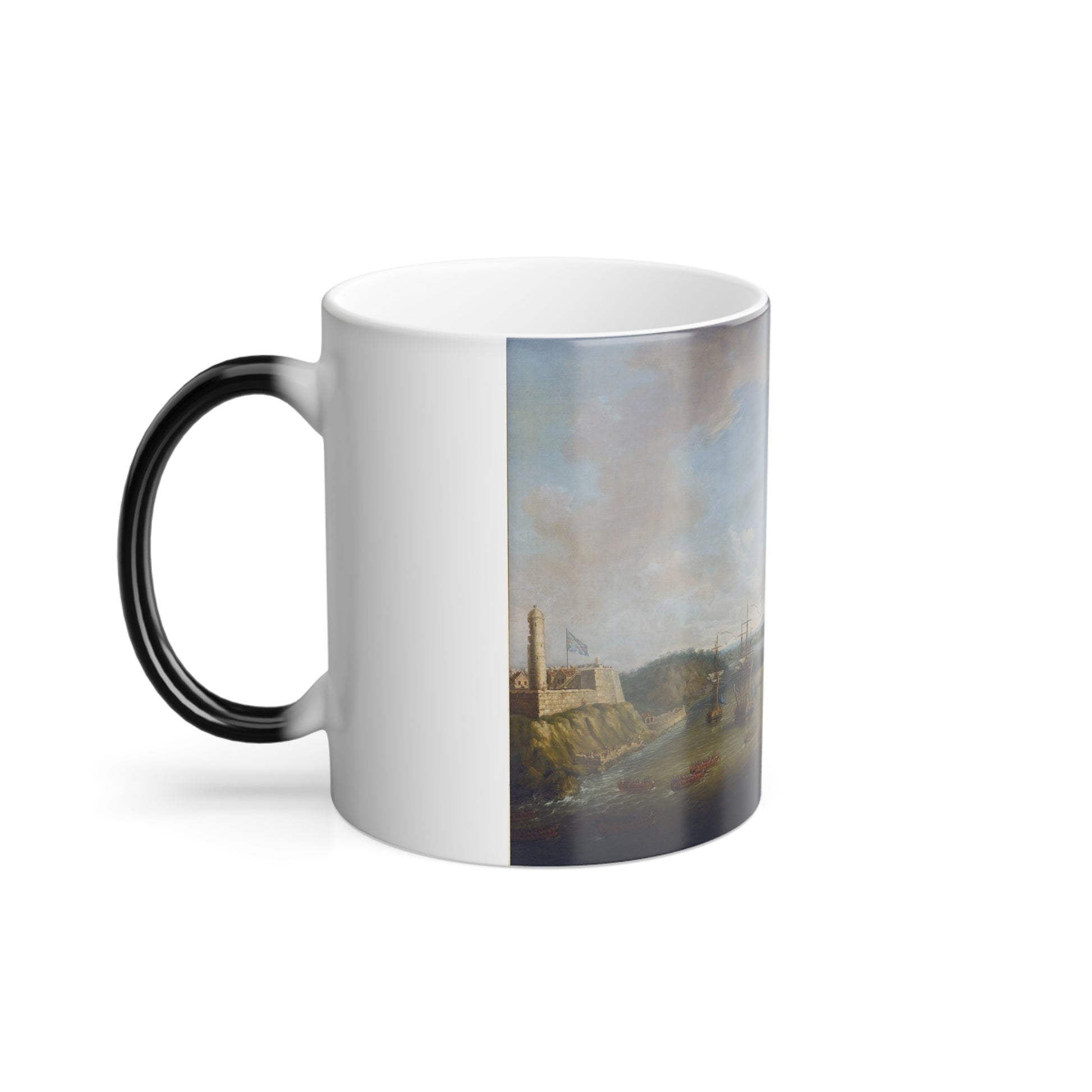 Dominic Serres (1722-1793) The Capture of Havana, Cuba%3a The Taking of the Town by British Forces under-0 - Color Changing Mug 11oz-Go Mug Yourself