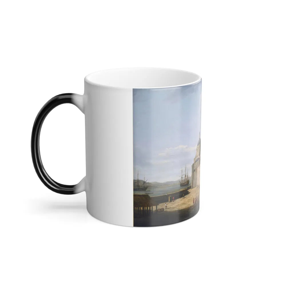 Dominic Serres (1722-1793) The Cathedral at Havana, 1762 - Oil on Canvas - Color Changing Mug 11oz-Go Mug Yourself