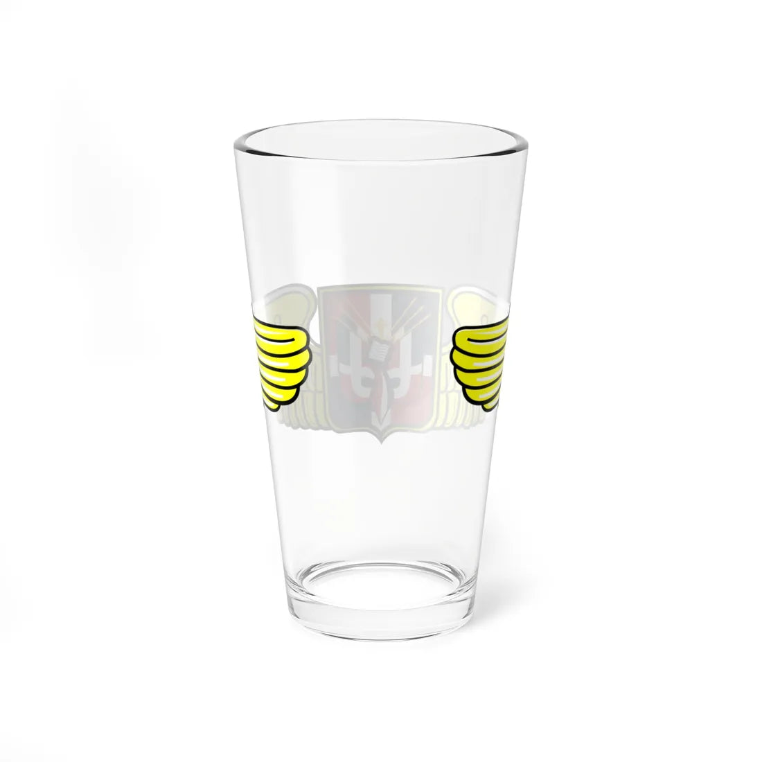 Dominican Republic Air Force Pilot Badge (Dominica) (Coat of Arms) Pint Glass 16oz - Go Mug Yourself