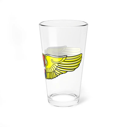 Dominican Republic Air Force Pilot Badge (Dominica) (Coat of Arms) Pint Glass 16oz - Go Mug Yourself