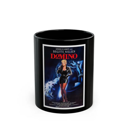 DOMINO 1988 Movie Poster - Black Coffee Mug-11oz-Go Mug Yourself