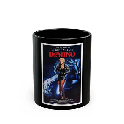 DOMINO 1988 Movie Poster - Black Coffee Mug 11oz - Go Mug Yourself