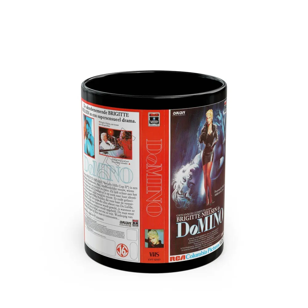 DOMINO (VHS COVER) - Black Coffee Mug-11oz-Go Mug Yourself