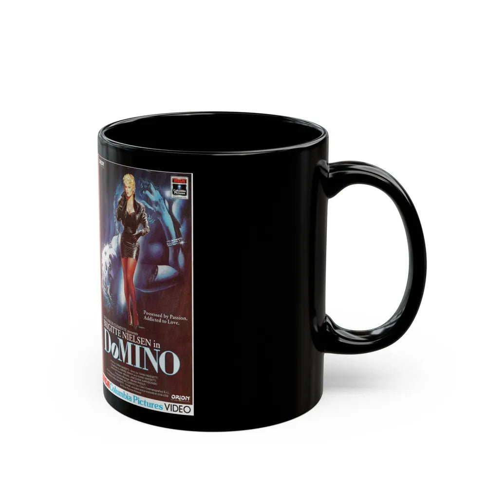 DOMINO (VHS COVER) - Black Coffee Mug-Go Mug Yourself