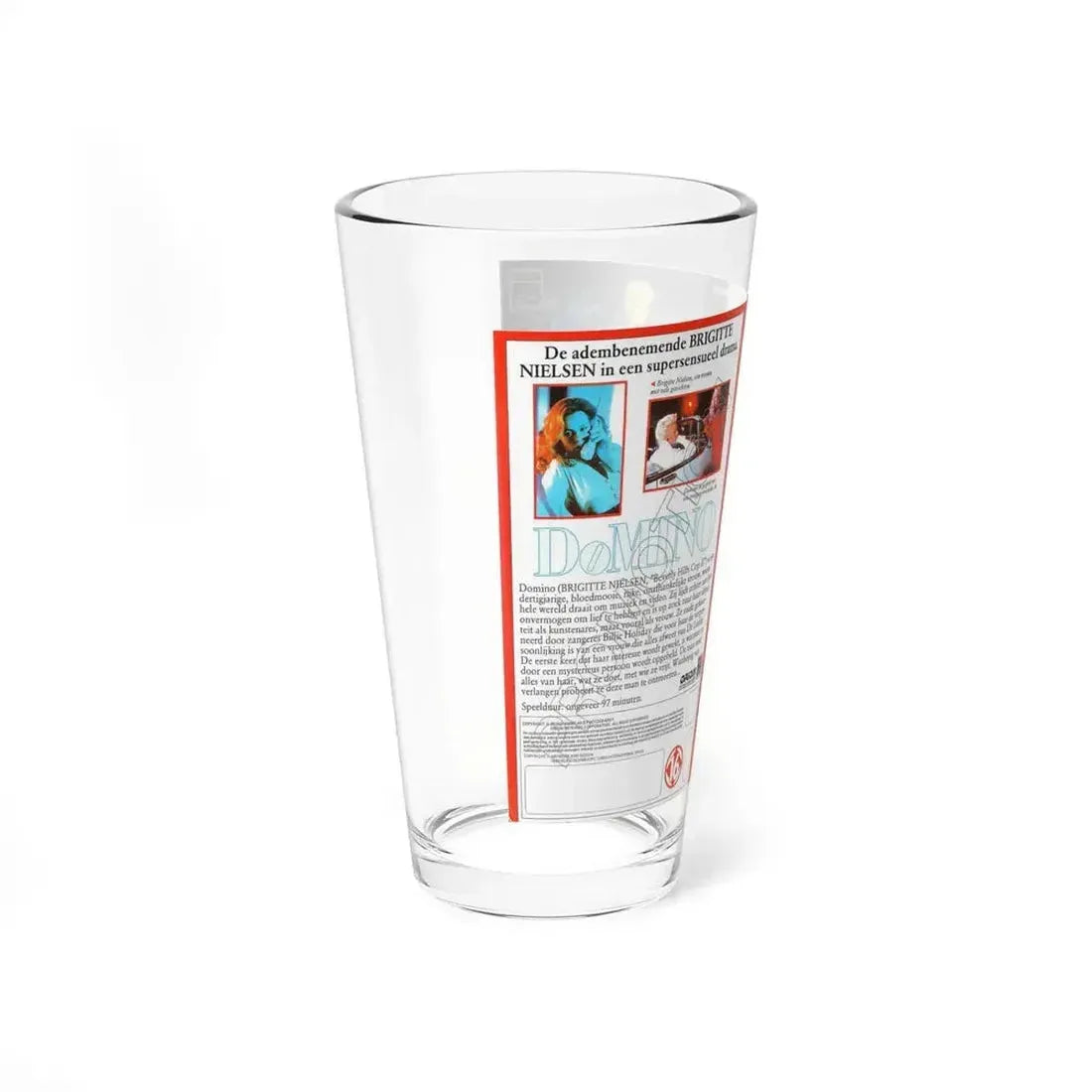 DOMINO (VHS COVER) Pint Glass 16oz - Go Mug Yourself