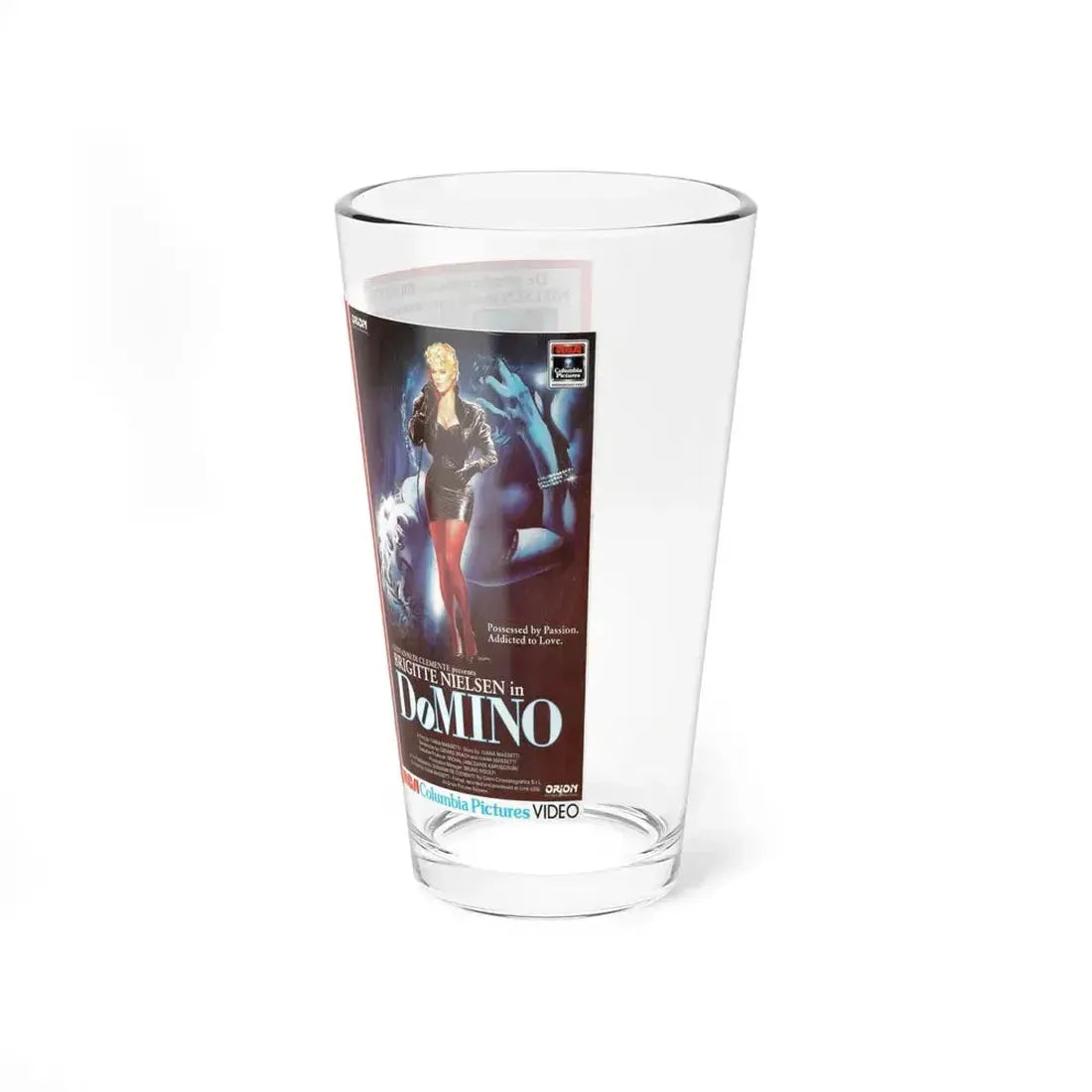DOMINO (VHS COVER) Pint Glass 16oz - Go Mug Yourself