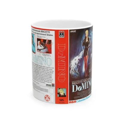 DOMINO (VHS COVER) - White Coffee Mug 11oz - Go Mug Yourself