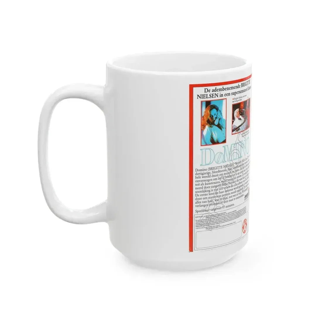 DOMINO (VHS COVER) - White Coffee Mug - Go Mug Yourself