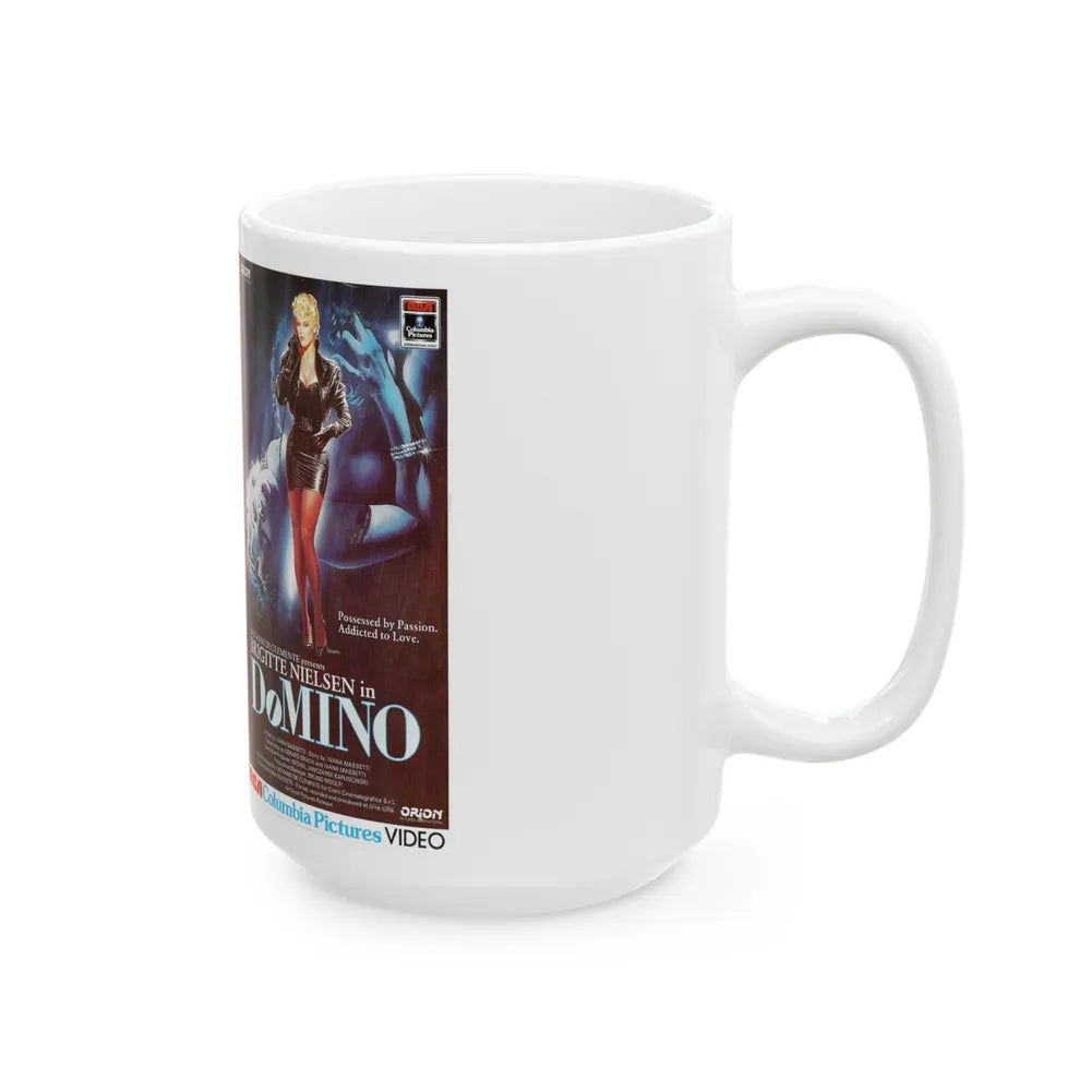 DOMINO (VHS COVER) - White Coffee Mug-Go Mug Yourself