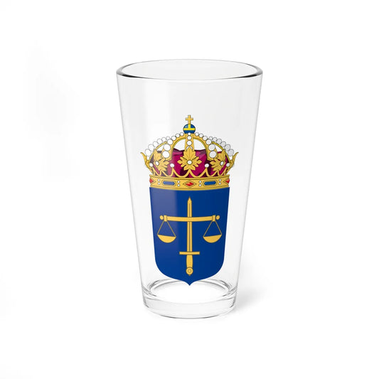 Domstolsverket vapen bra (Sweden) (Coat of Arms) Pint Glass 16oz 16oz - Go Mug Yourself