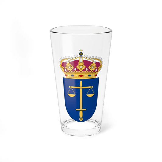 Domstolsverket vapen (Sweden) (Coat of Arms) Pint Glass 16oz 16oz - Go Mug Yourself