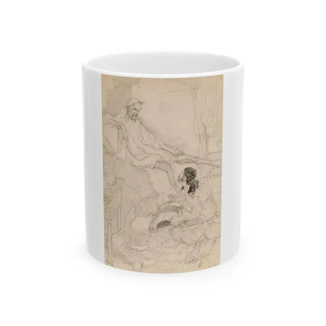 Don Quixote calls for his apparel, 1906 - White Coffee Mug 11oz - Go Mug Yourself