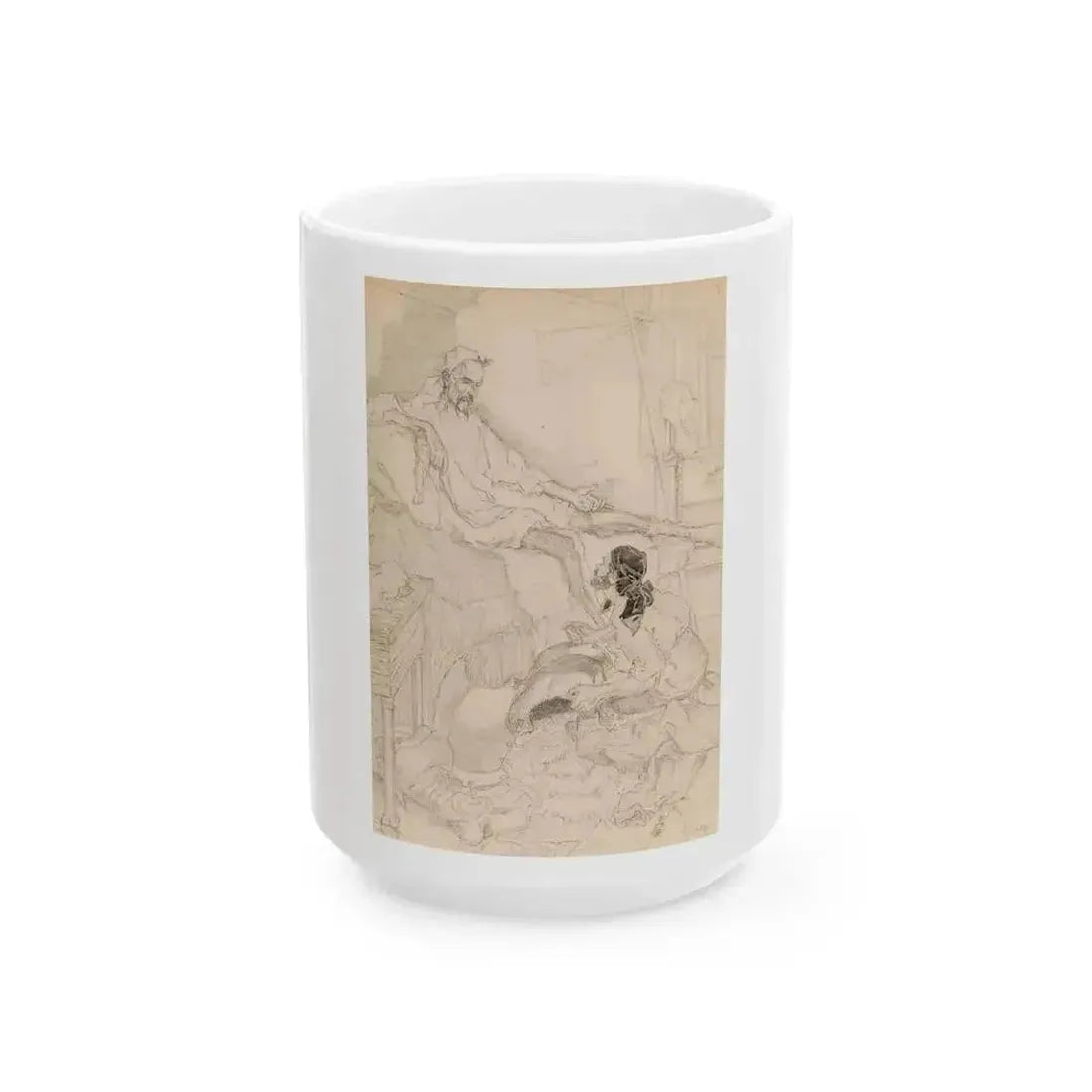 Don Quixote calls for his apparel, 1906 - White Coffee Mug 15oz - Go Mug Yourself