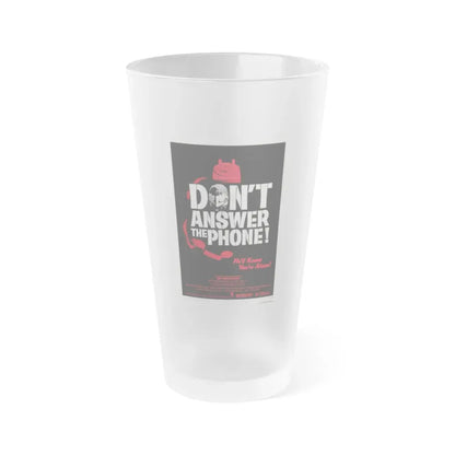DON'T ANSWER THE PHONE! 1980 Movie Poster - Frosted Pint Glass 16oz Default Title - Go Mug Yourself