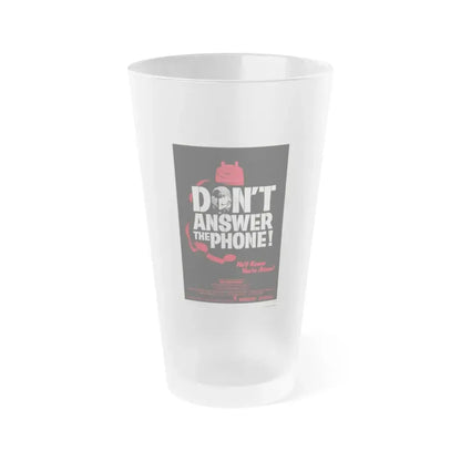 DON'T ANSWER THE PHONE! 1980 Movie Poster - Frosted Pint Glass 16oz Default Title - Go Mug Yourself