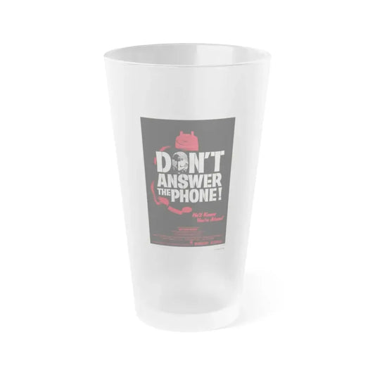 DON'T ANSWER THE PHONE! 1980 Movie Poster - Frosted Pint Glass 16oz Default Title - Go Mug Yourself
