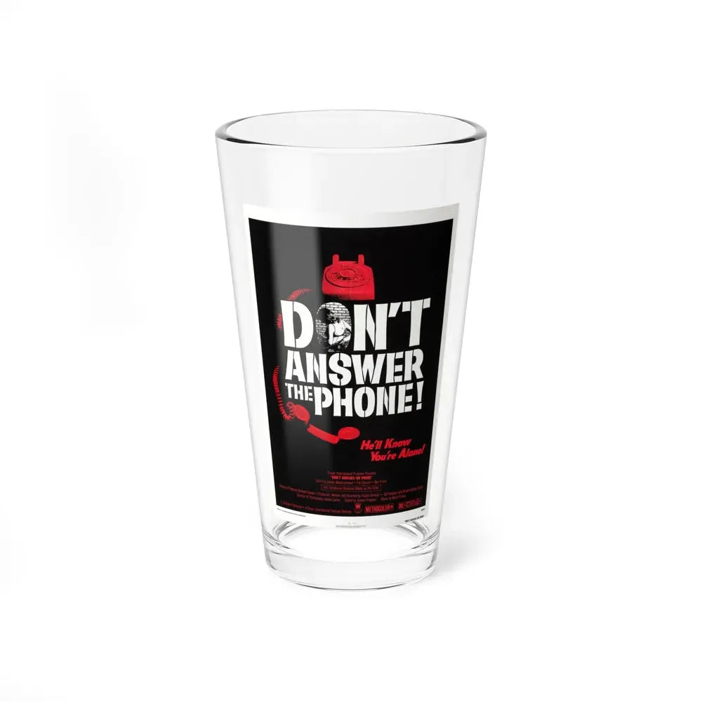 DON'T ANSWER THE PHONE! 1980 Movie Poster - Pint Glass 16oz 16oz - Go Mug Yourself