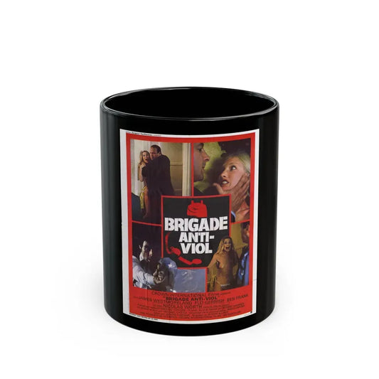 DON'T ANSWER THE PHONE! (FRENCH) 1980 Movie Poster - Black Coffee Mug 11oz - Go Mug Yourself