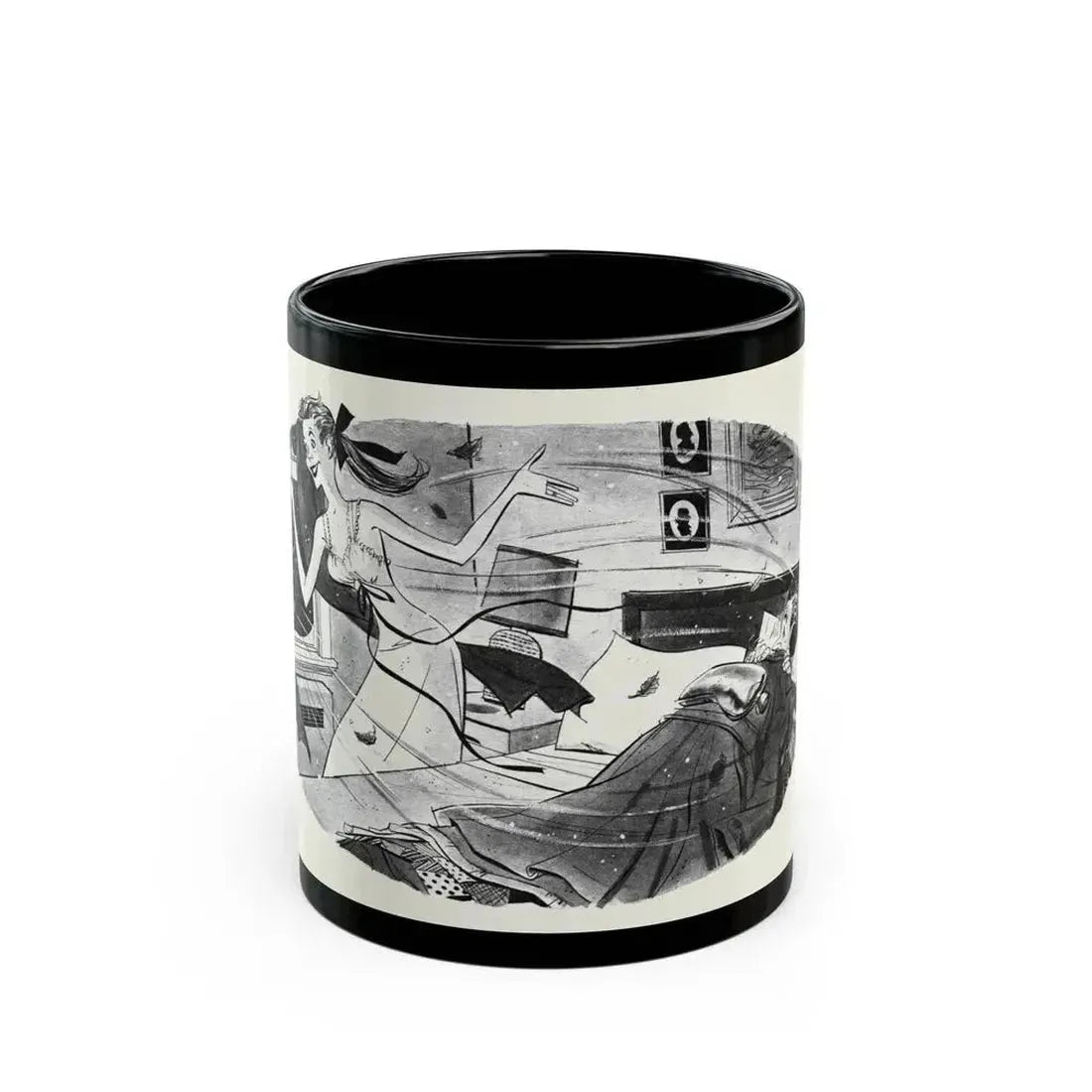 Don't Be a Fresh-Air Fiend!, This Week Magazine, November 9, 1952 - Black Coffee Mug 11oz - Go Mug Yourself