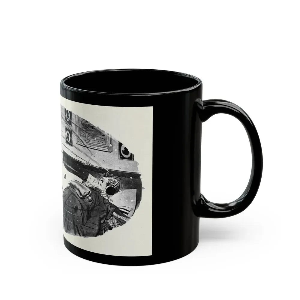 Don't Be a Fresh-Air Fiend!, This Week Magazine, November 9, 1952 - Black Coffee Mug - Go Mug Yourself