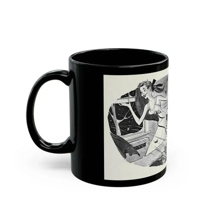 Don't Be a Fresh-Air Fiend!, This Week Magazine, November 9, 1952 - Black Coffee Mug - Go Mug Yourself