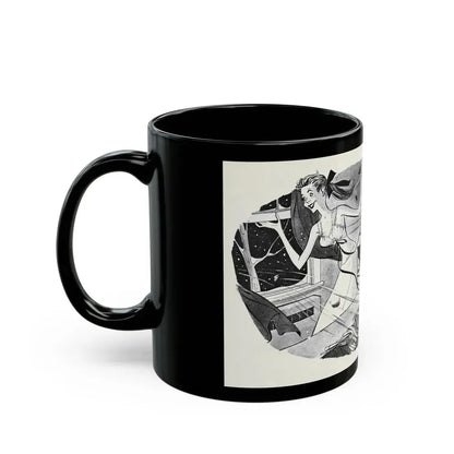 Don't Be a Fresh-Air Fiend!, This Week Magazine, November 9, 1952 - Black Coffee Mug - Go Mug Yourself