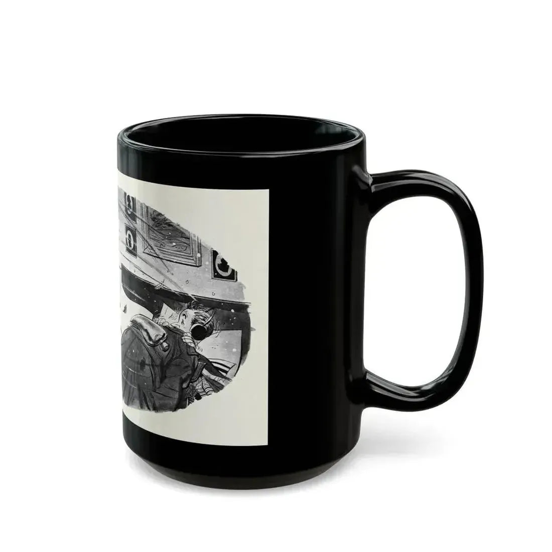 Don't Be a Fresh-Air Fiend!, This Week Magazine, November 9, 1952 - Black Coffee Mug - Go Mug Yourself
