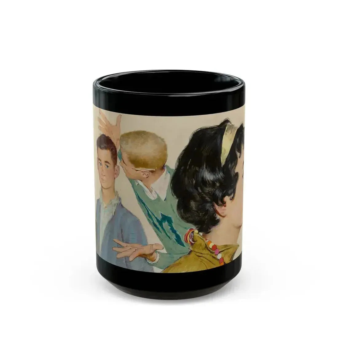 Don't Be Shy, 1958 - Black Coffee Mug 15oz - Go Mug Yourself