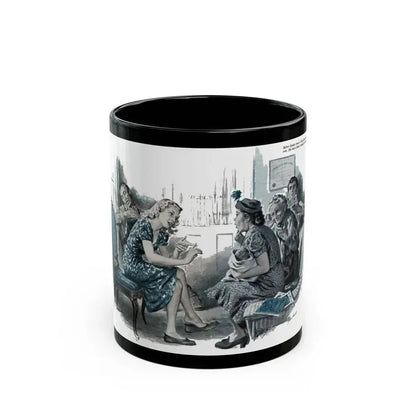 Don't Darken My Door, The American Magazine, January 1950 - Black Coffee Mug 11oz - Go Mug Yourself