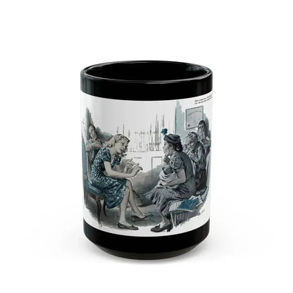 Don't Darken My Door, The American Magazine, January 1950 - Black Coffee Mug 15oz - Go Mug Yourself