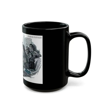 Don't Darken My Door, The American Magazine, January 1950 - Black Coffee Mug - Go Mug Yourself