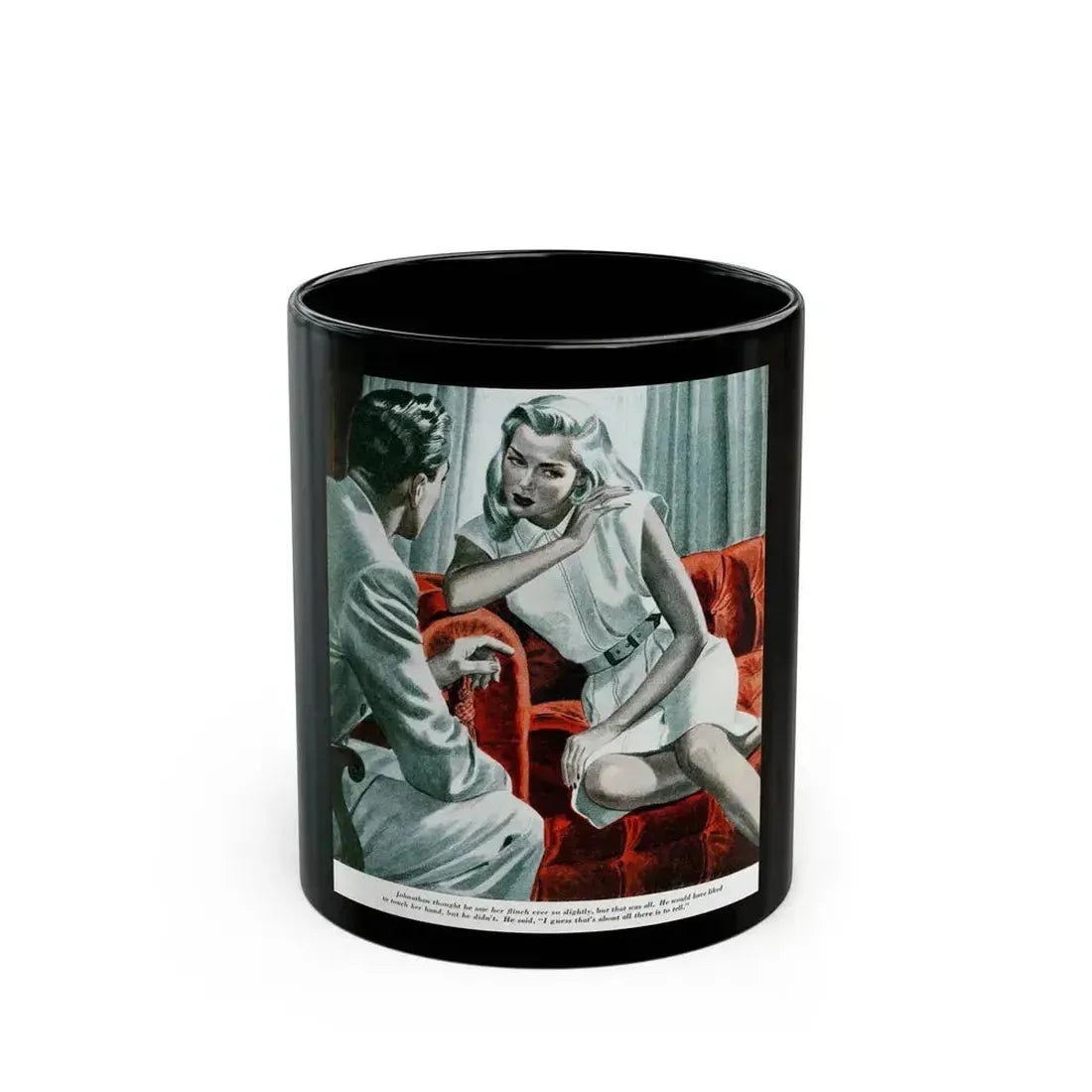 Don't Ever Get Lost, Redbook, January 1946 - Black Coffee Mug 11oz - Go Mug Yourself