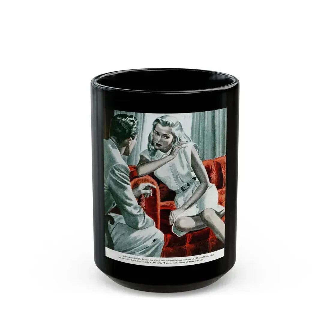 Don't Ever Get Lost, Redbook, January 1946 - Black Coffee Mug 15oz - Go Mug Yourself