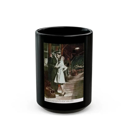 Don't Forget That I Love You, Redbook, May 1945 - Black Coffee Mug 15oz - Go Mug Yourself