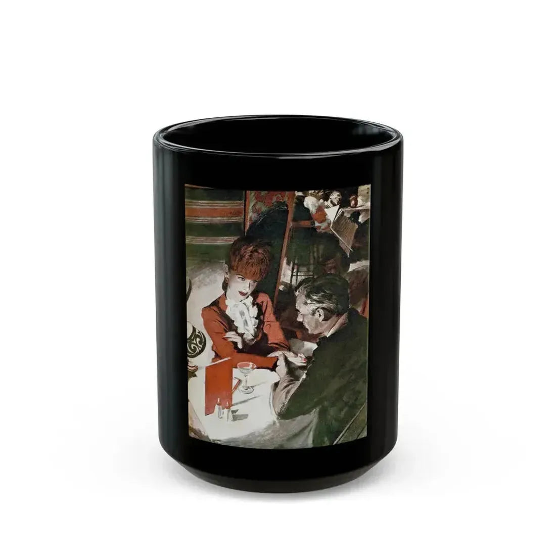 Don't Make Him Run, Redbook, January 1945 - Black Coffee Mug 15oz - Go Mug Yourself