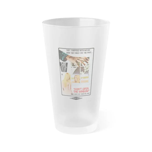 DON'T OPEN THE WINDOW (THE LIVING DEAD AT THE MANCHESTER MORGUE) 1974 Movie Poster - Frosted Pint Glass 16oz 16oz Frosted - Go Mug Yourself