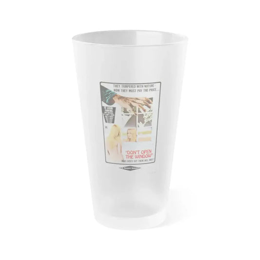 DON'T OPEN THE WINDOW (THE LIVING DEAD AT THE MANCHESTER MORGUE) 1974 Movie Poster - Frosted Pint Glass 16oz 16oz Frosted - Go Mug Yourself