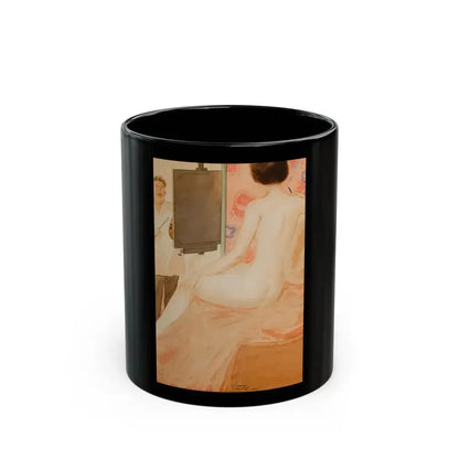 Don't Put the Cigarette in, My Husband Doesn't Know I Smoke - Black Coffee Mug 11oz - Go Mug Yourself