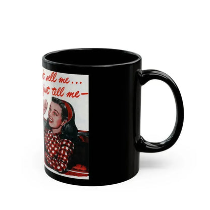 Don't Sell Me, Post WW2 1940's - Black Coffee Mug - Go Mug Yourself
