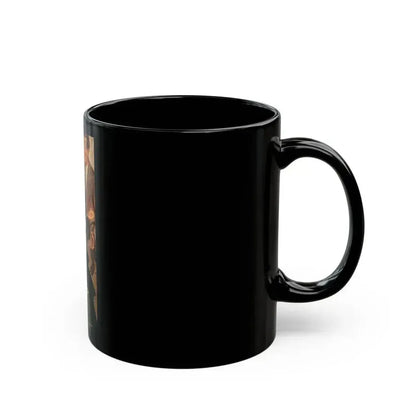 Don't Tell Me Why You Love Me, Saturday Evening Post, April 9, 1949 - Black Coffee Mug - Go Mug Yourself