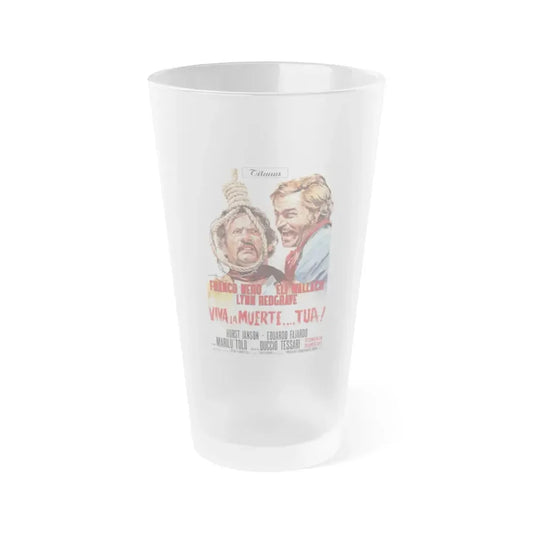DON'T TURN THE OTHER CHEEK 1971 Movie Poster - Frosted Pint Glass 16oz Default Title - Go Mug Yourself