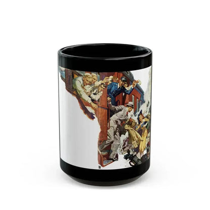 Don't Worry Darling, Good Housekeeping, August 1942 - Black Coffee Mug 15oz - Go Mug Yourself