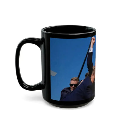 Donald Trump Shot Assasanation Attempt Bloody Ear USA - Black Coffee Mug - Go Mug Yourself