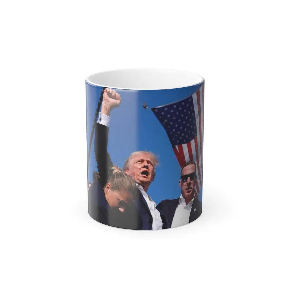 Donald Trump Shot Assasanation Attempt Bloody Ear USA - Color Changing Mug 11oz-Go Mug Yourself