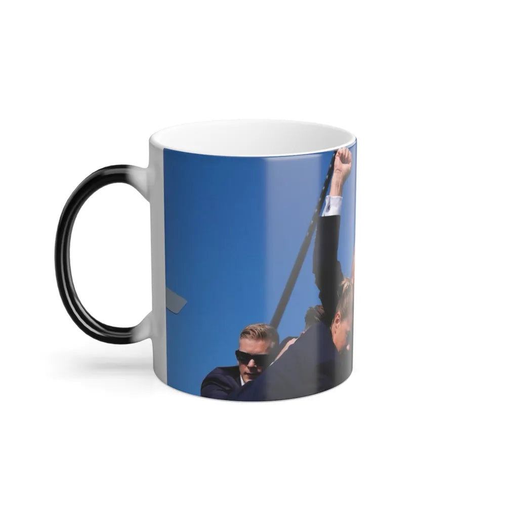 Donald Trump Shot Assasanation Attempt Bloody Ear USA - Color Changing Mug 11oz-Go Mug Yourself