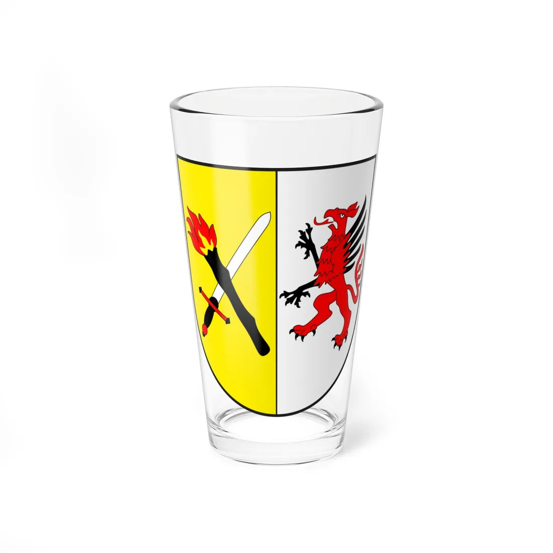 Donat wappen (Switzerland) (Coat of Arms) Pint Glass 16oz 16oz - Go Mug Yourself