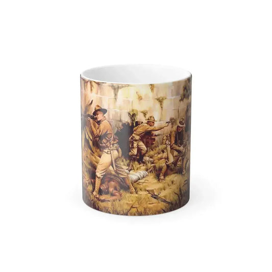 Donna J Neary (living) Capture of Fort Riviere, Haiti, 1915 - Color Changing Mug 11oz 11oz - Go Mug Yourself