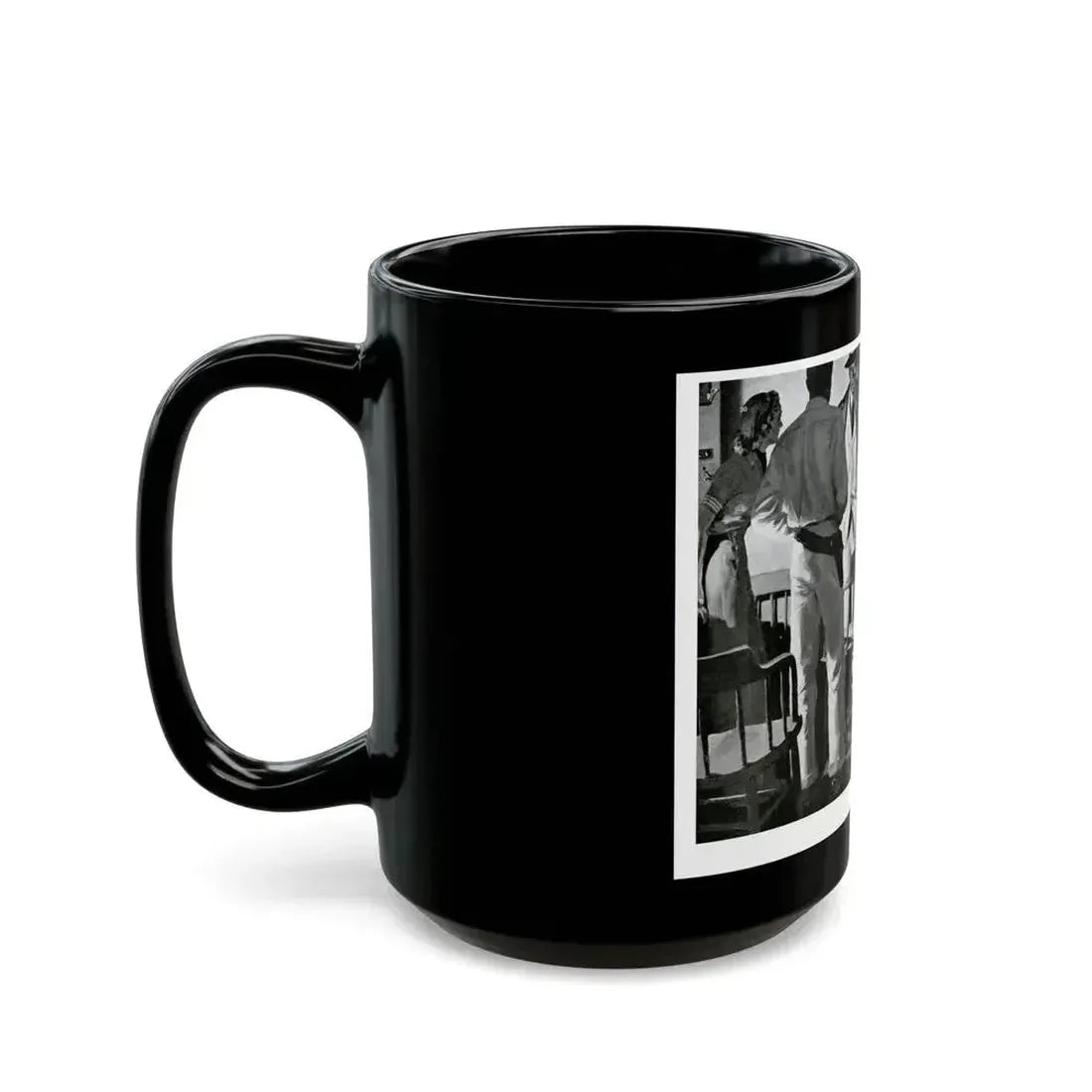 Donner Swung the Luger with Dangerous Abandon, 1940 - Black Coffee Mug - Go Mug Yourself