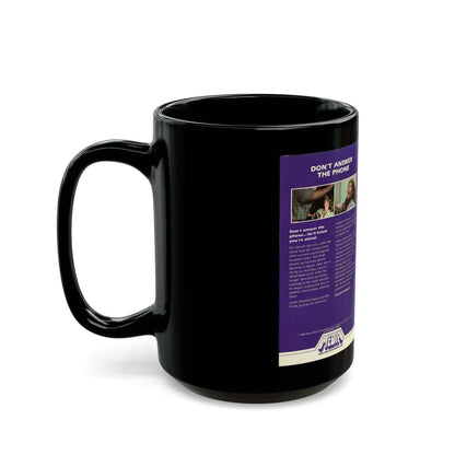 DONT ANSWER THE PHONE (VHS COVER) - Black Coffee Mug-Go Mug Yourself