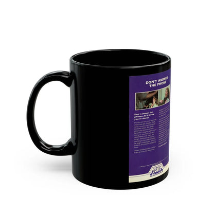 DONT ANSWER THE PHONE (VHS COVER) - Black Coffee Mug-Go Mug Yourself